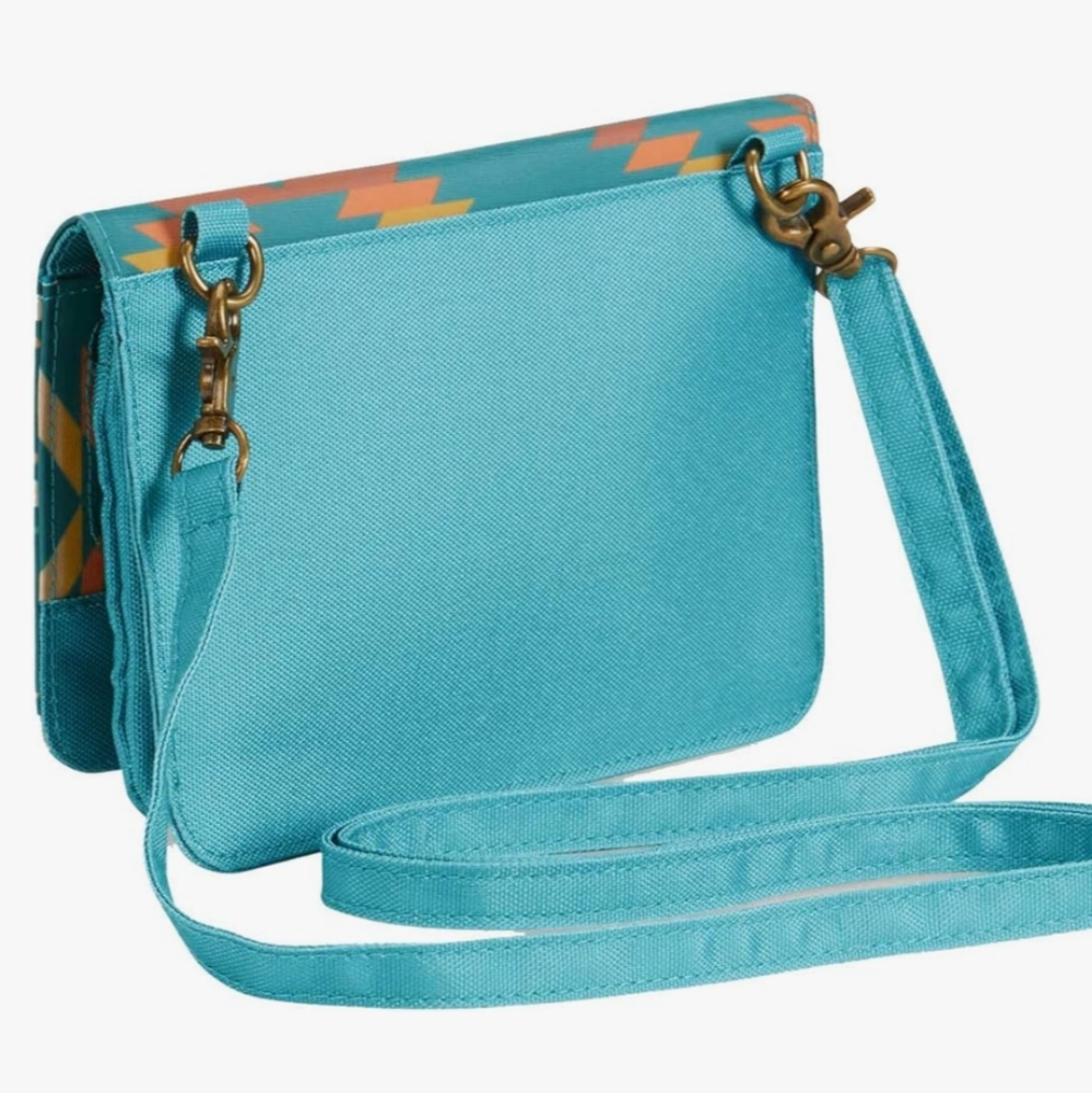 Pendleton Blue Clutch with Geometric Pattern - Picture 2 of 3